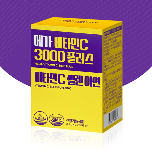 메가 비타민C 3000 플러스 셀렌 아연 30포